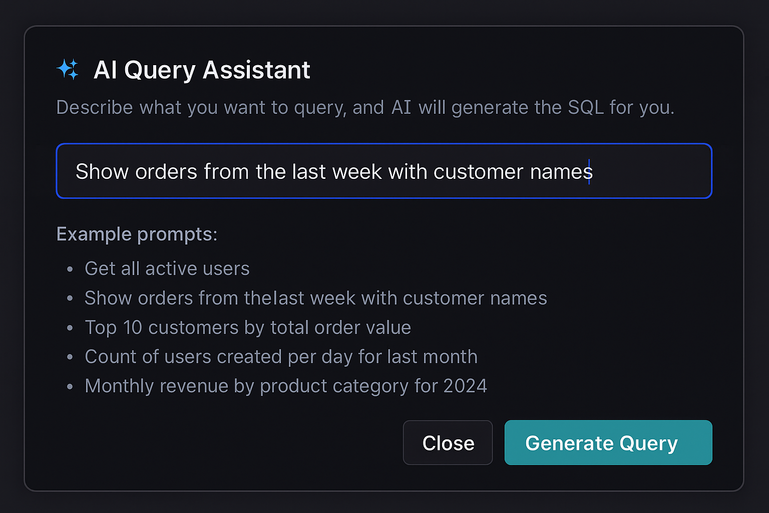 AI Query Assistant
