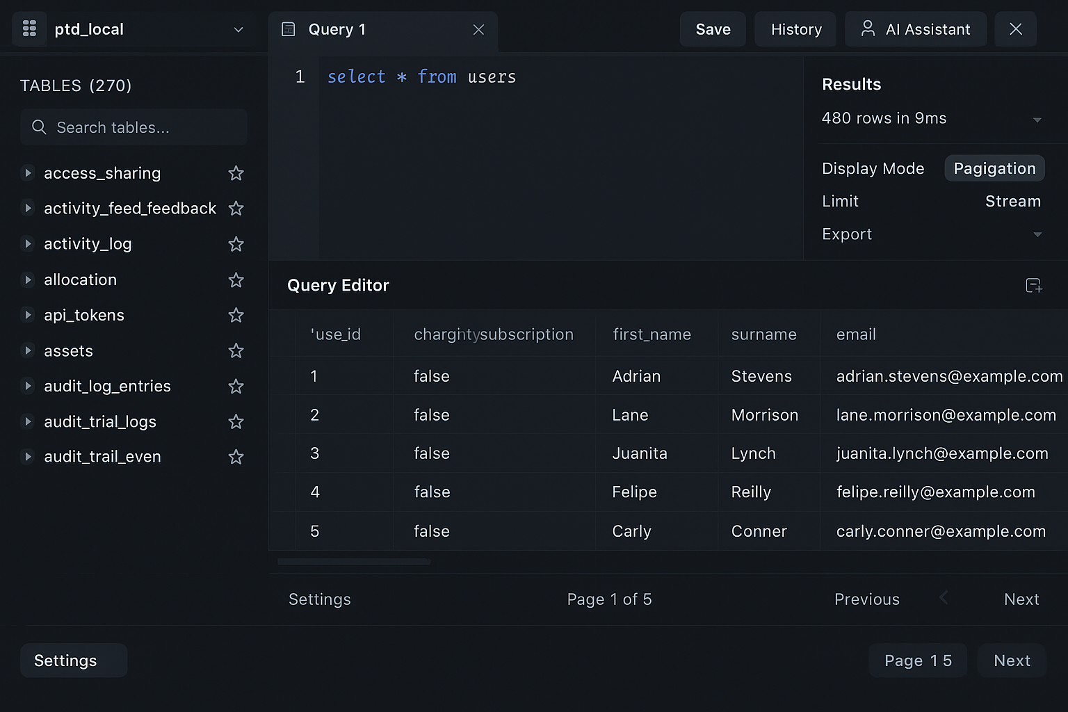 Professional SQL Editor