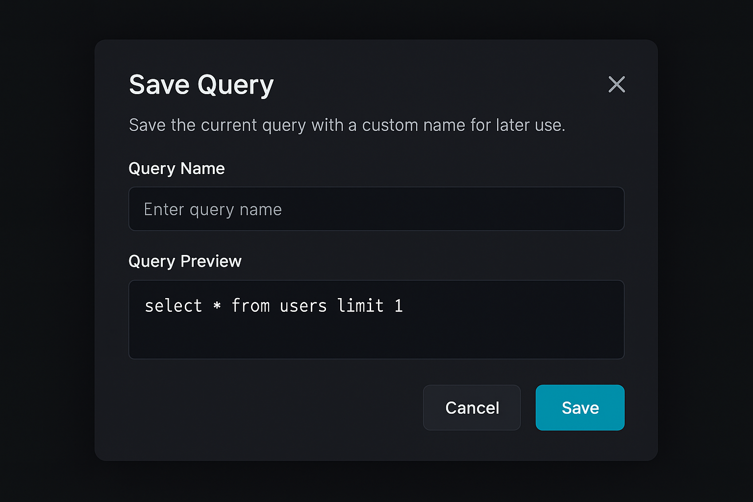 Save & Organize Queries