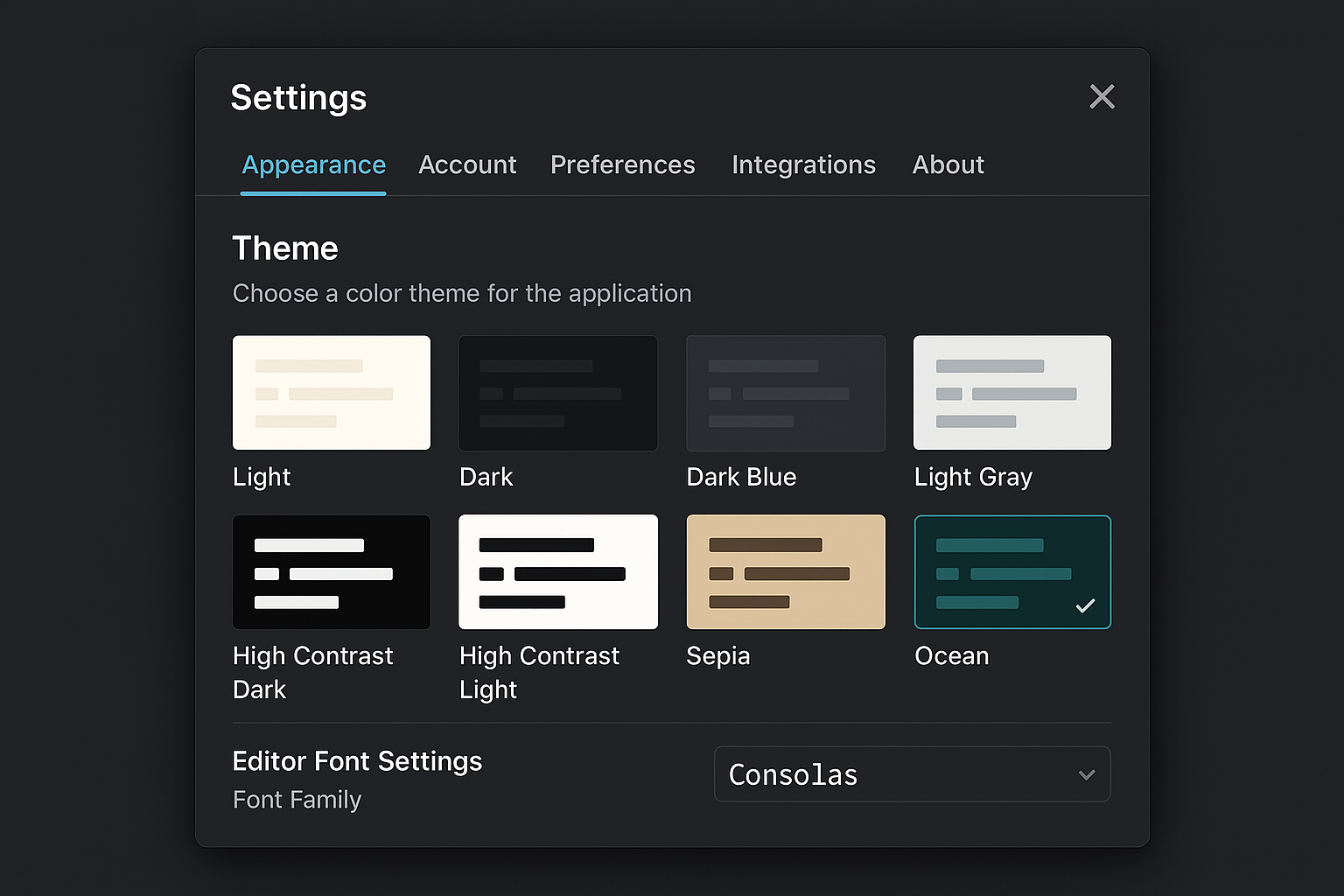Fully Customizable Interface